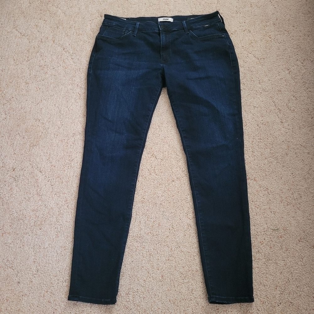 Mavi Alexa Midrise Skinny Jeans Dark Wash